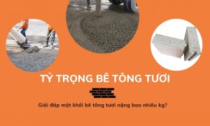 tỷ trọng bê tông tươi background