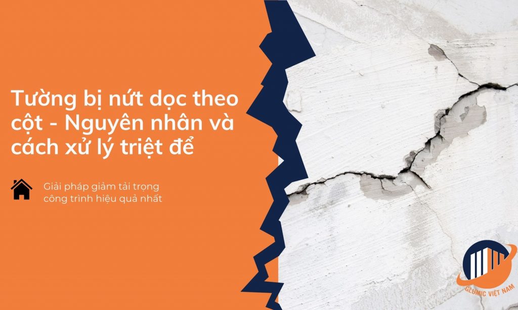 tường bị nứt dọc theo cột background