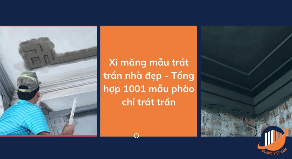 Xi măng mẫu trát trần nhà đẹp Background