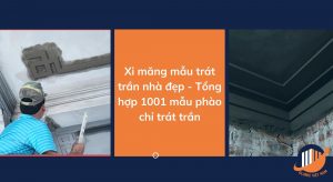 Xi măng mẫu trát trần nhà đẹp Background