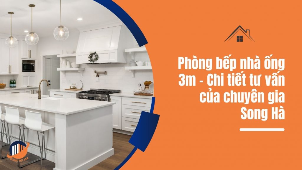 phòng bếp nhà ống 3m background