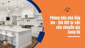 phòng bếp nhà ống 3m background