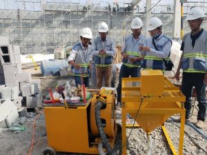 Hình ảnh máy phun vữa trát tường