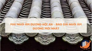 Mái ngói âm dương Hội An Background