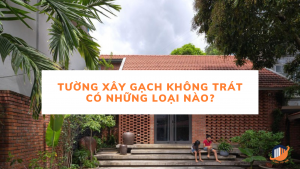 tường xây gạch không trát